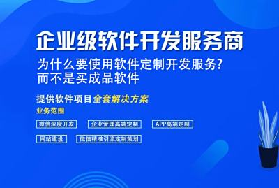 为什么要使用软件定制开发服务?而不是买成品软件